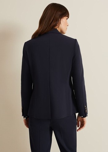 Phase Eight Ulrica Fitted Jackets Navy Canada | MSQHFE-961